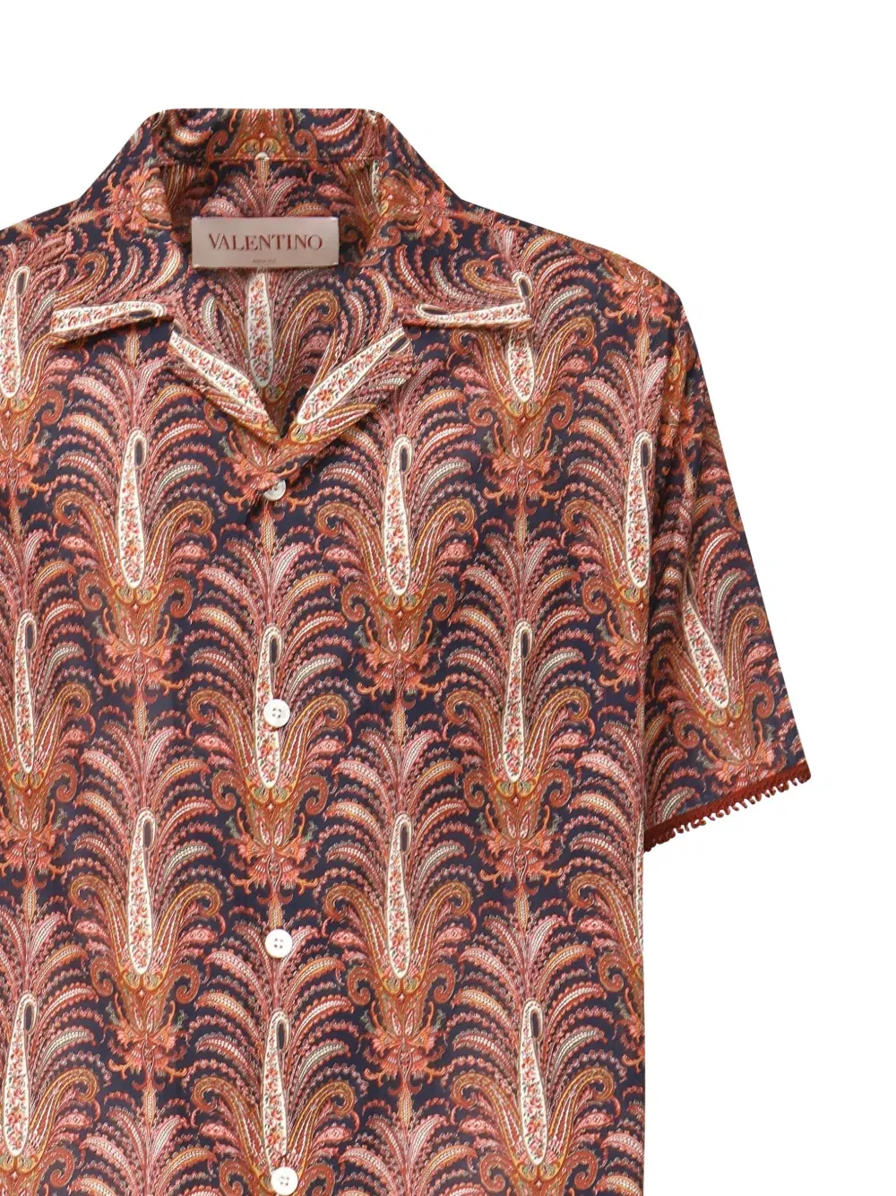 Voyage Imaginaire-print bowling shirt