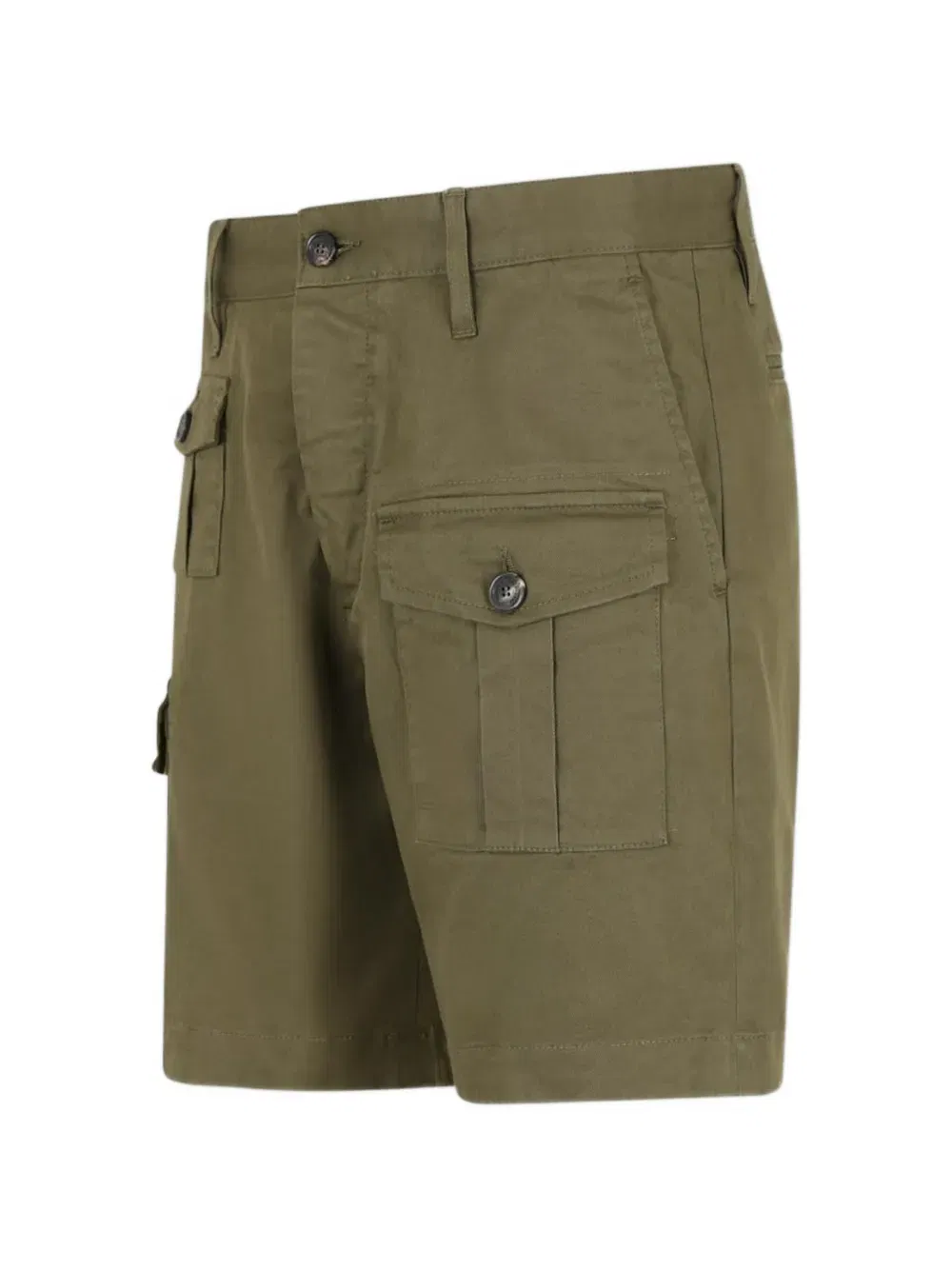 buttoned cargo shorts