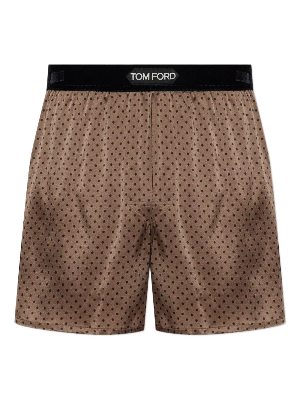polka-dot pattern silk boxers