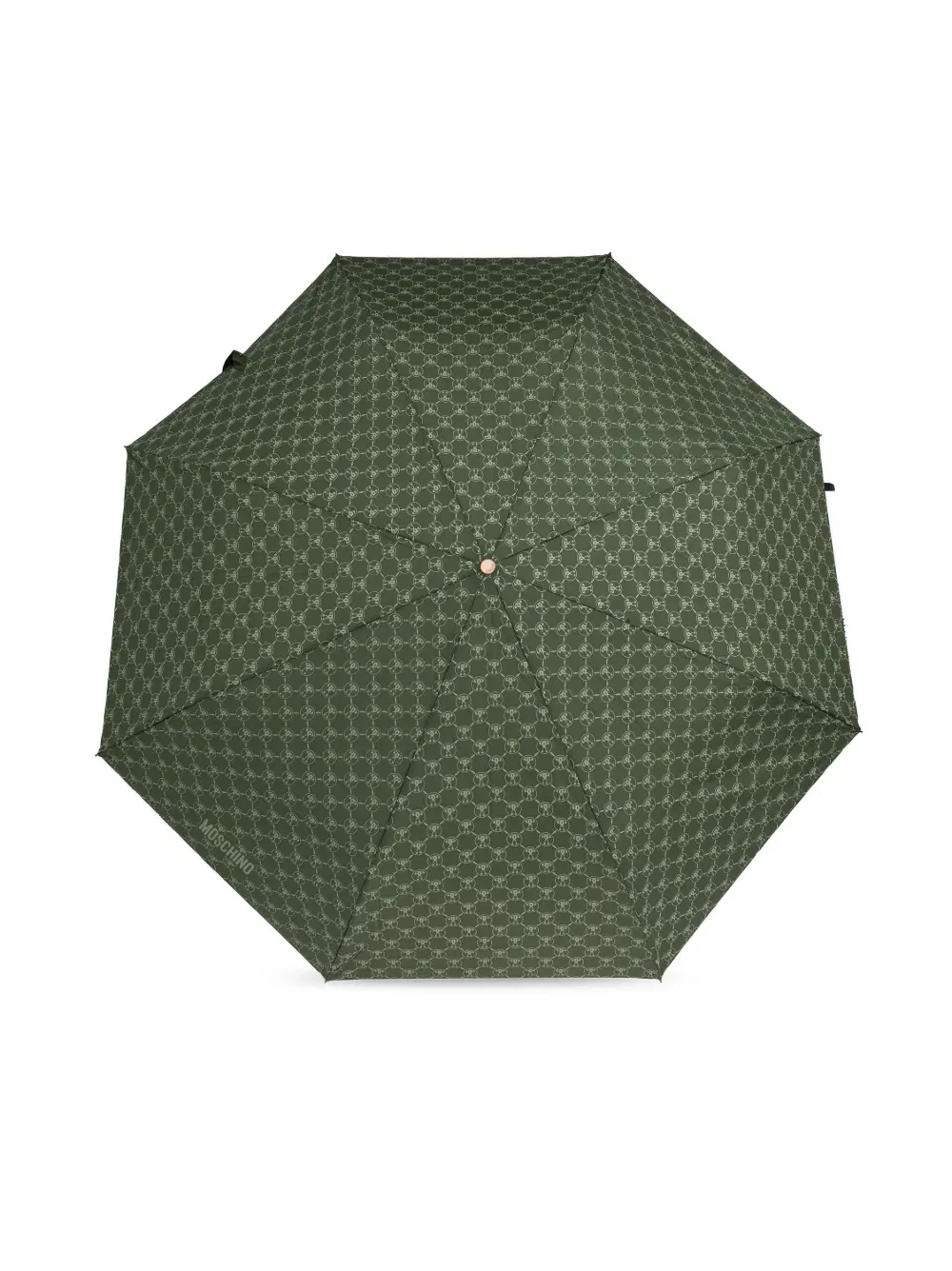 monogram-print crook-handle umbrella