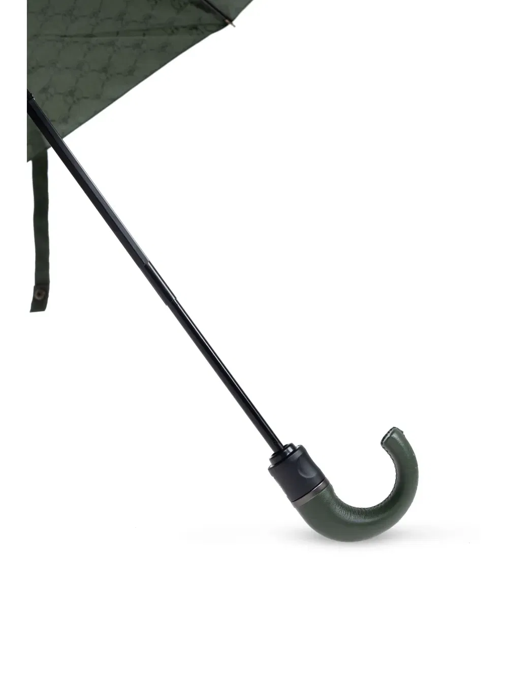 monogram-print crook-handle umbrella