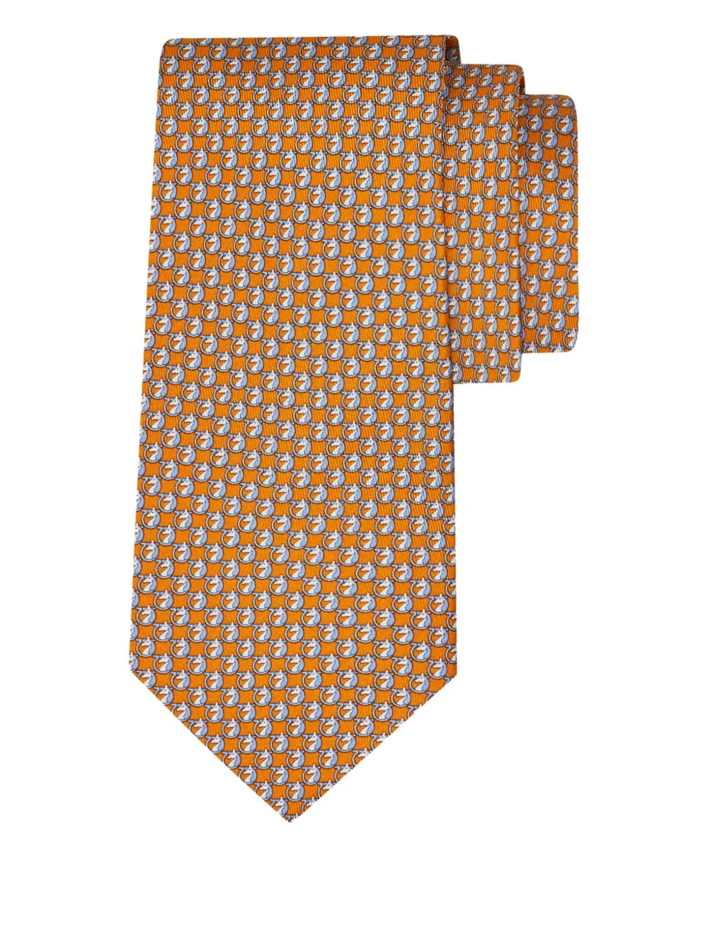 gancini-horse-print tie