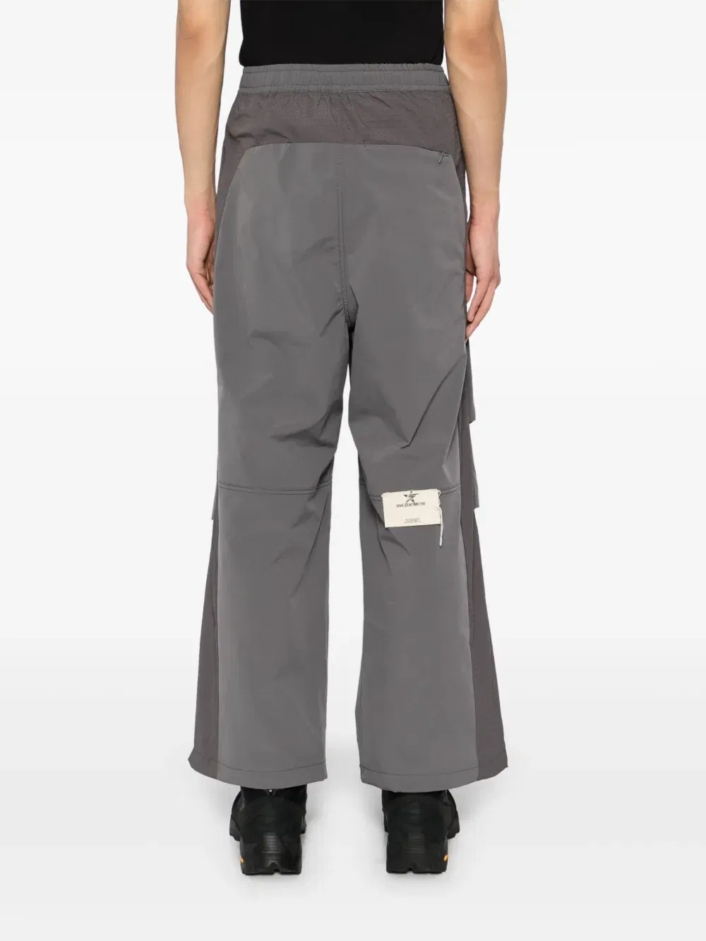 panelled wide-leg trousers
