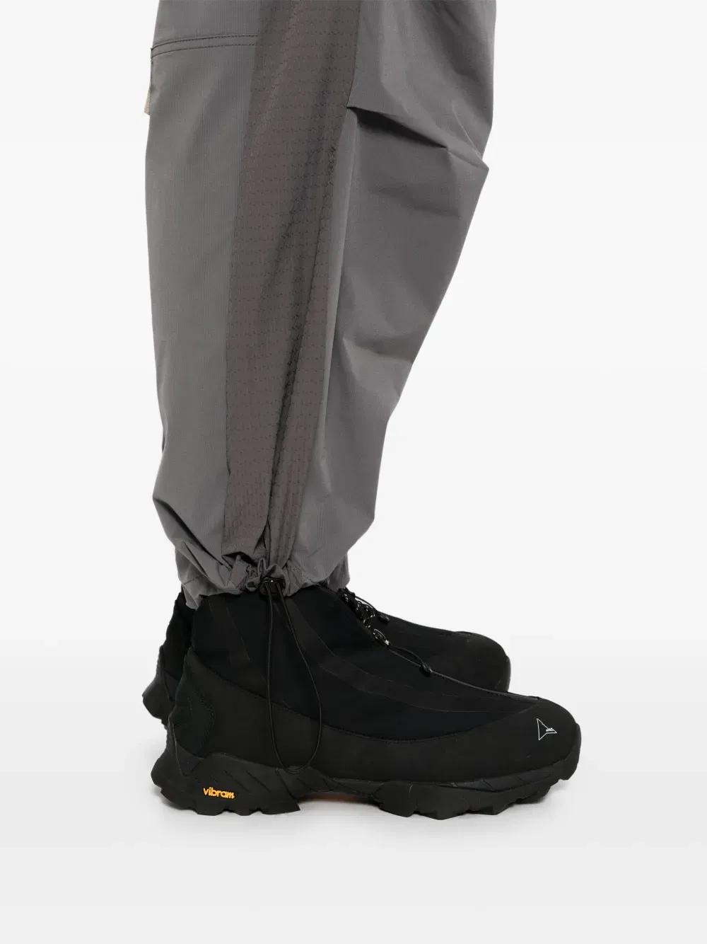 panelled wide-leg trousers