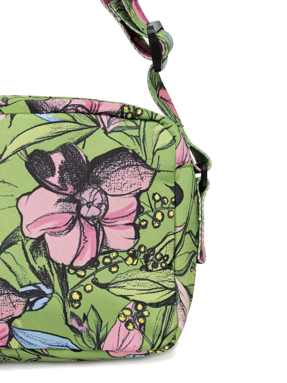 floral-print cross body bag