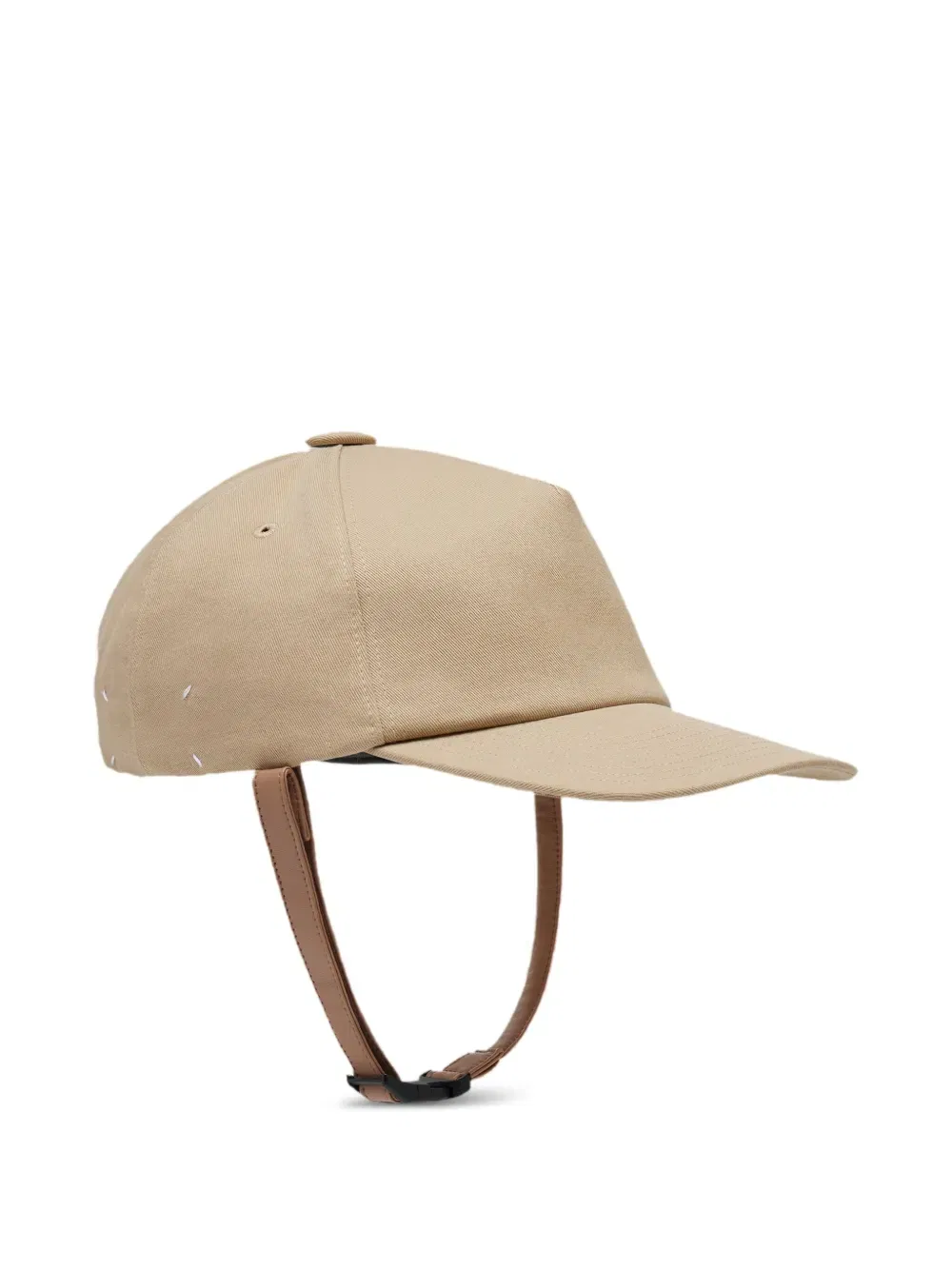 leather-strap baseball cap