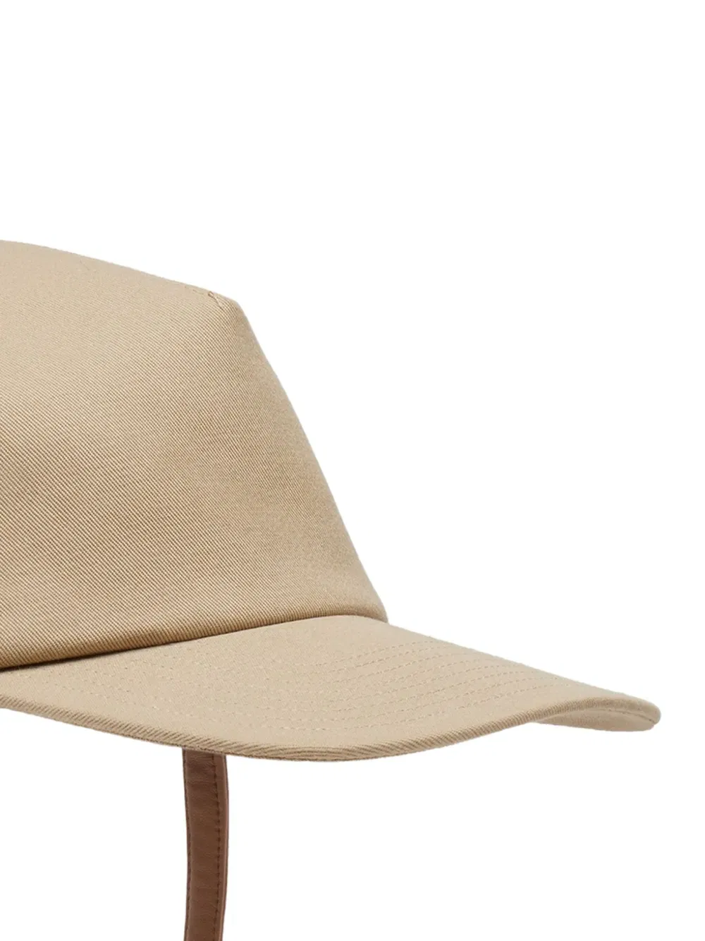 leather-strap baseball cap