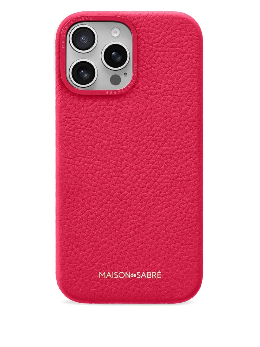 iPhone 16 Pro raised camera leather phone case