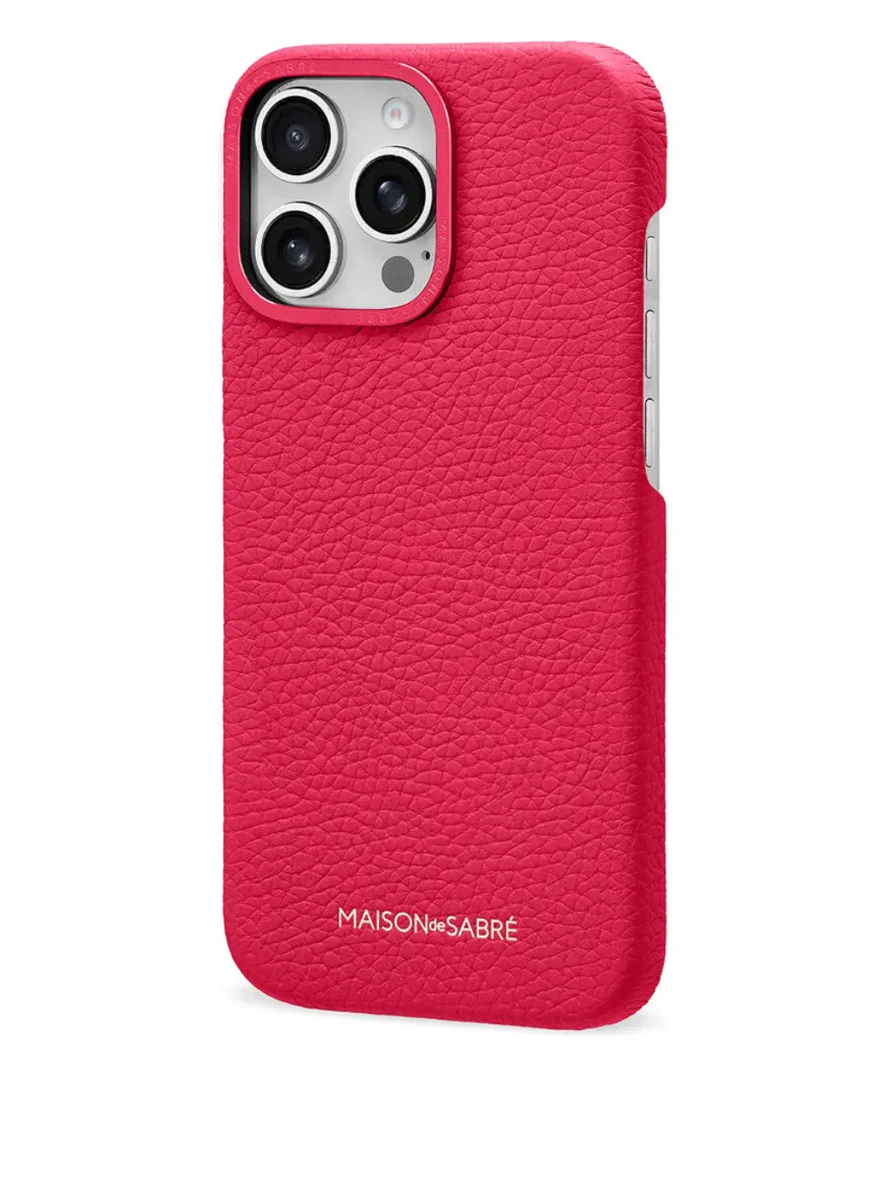iPhone 16 Pro raised camera leather phone case