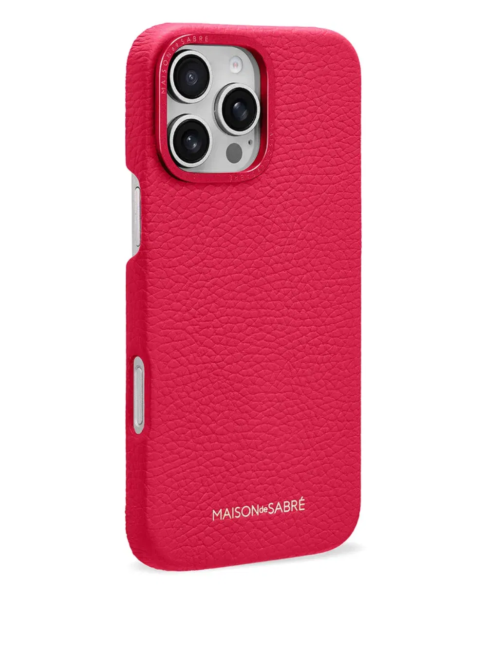 iPhone 16 Pro raised camera leather phone case