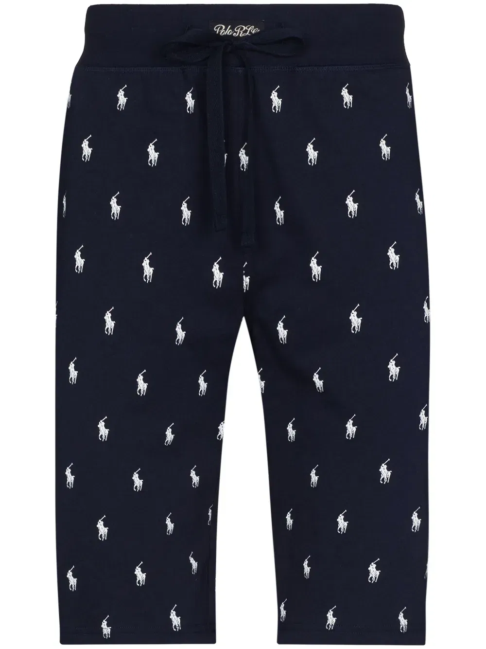 logo print pajama shorts