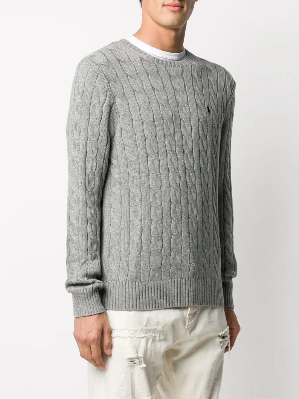 cable knit knitted sweatshirt