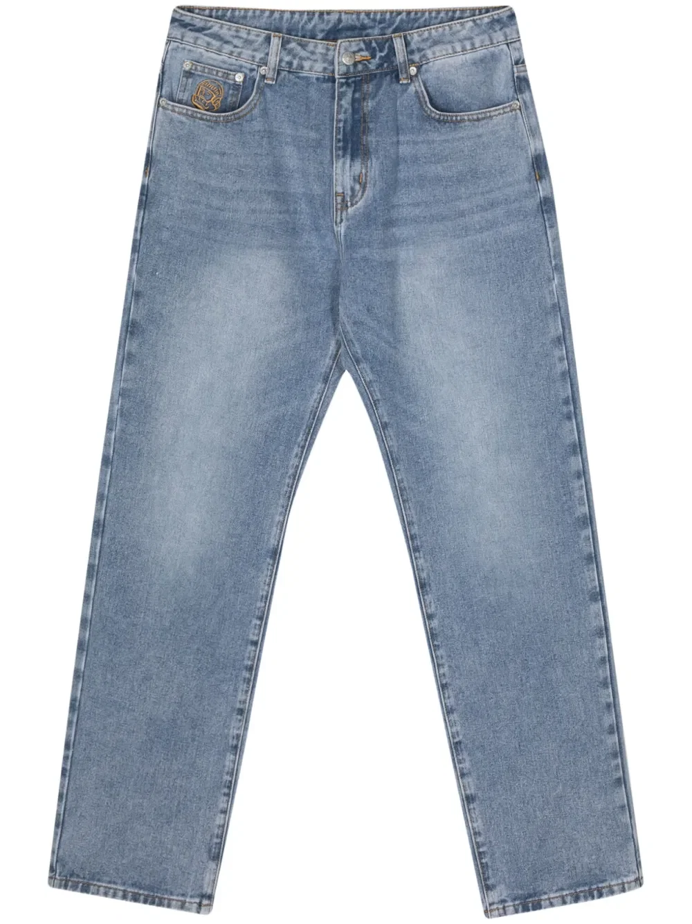 Diamond & Dollar-embroidery jeans