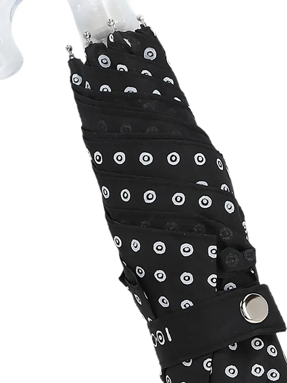 polka-dot umbrella
