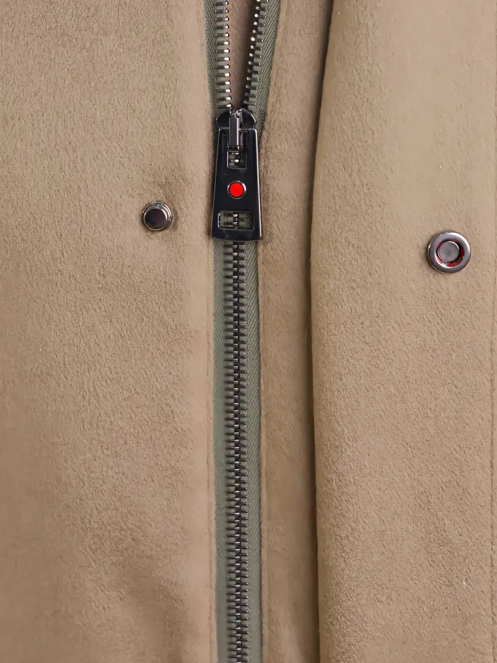 fur-collar cashmere jacket