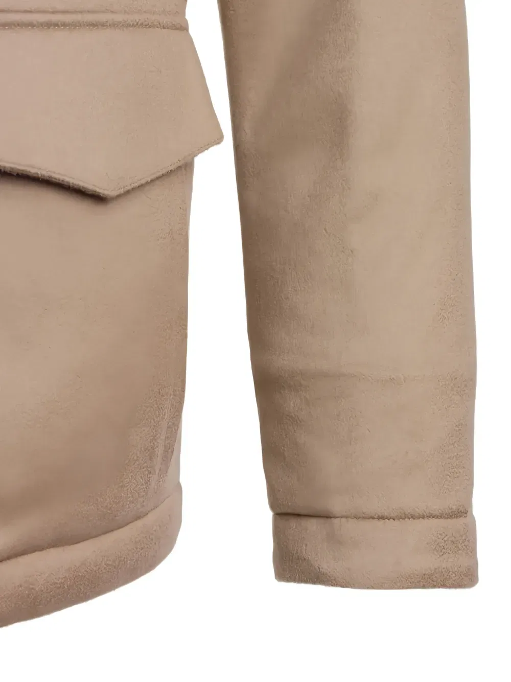 fur-collar cashmere jacket