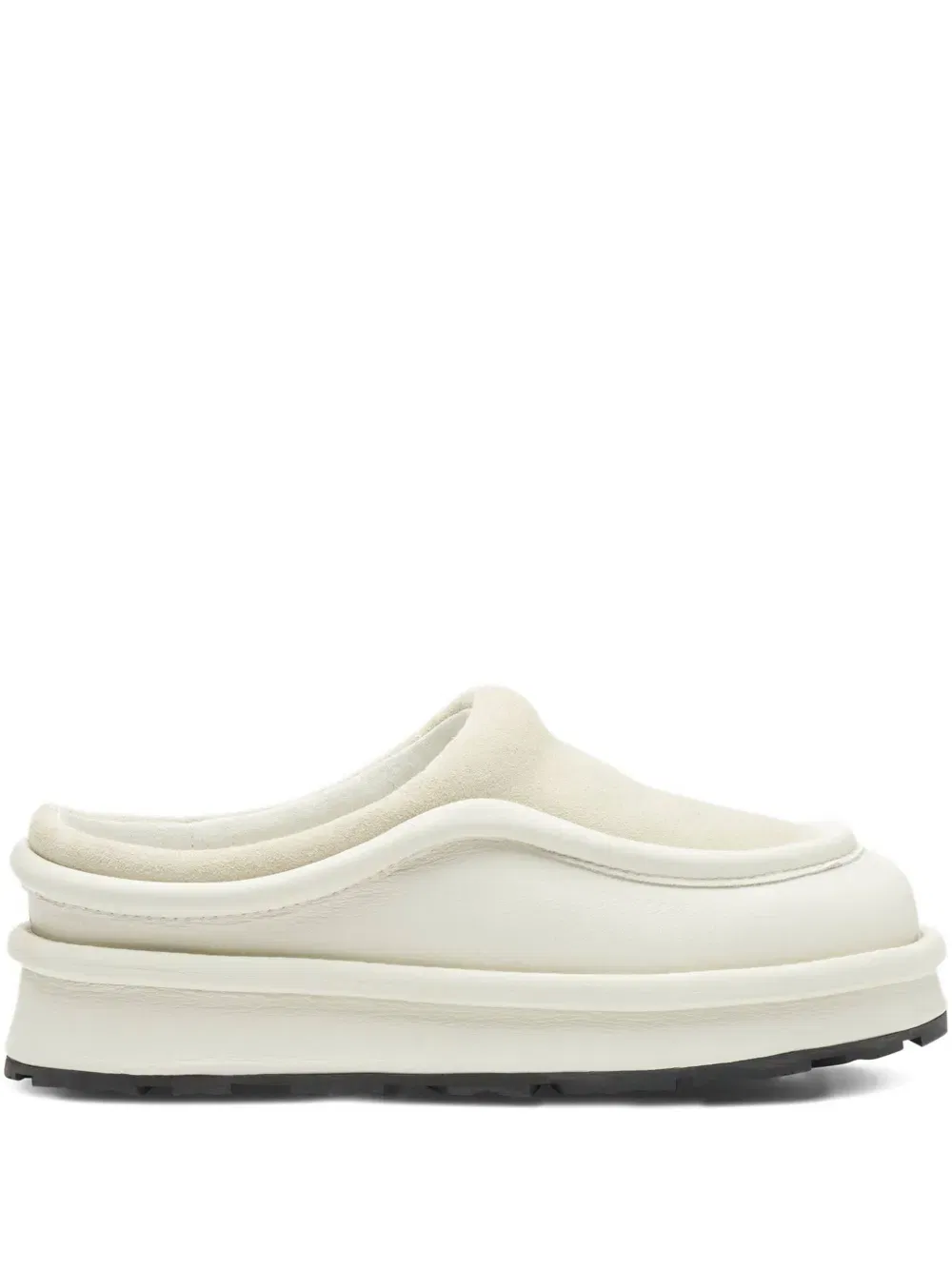 Pillow slip-on sculpted mules