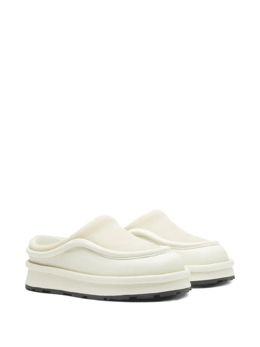 Pillow slip-on sculpted mules