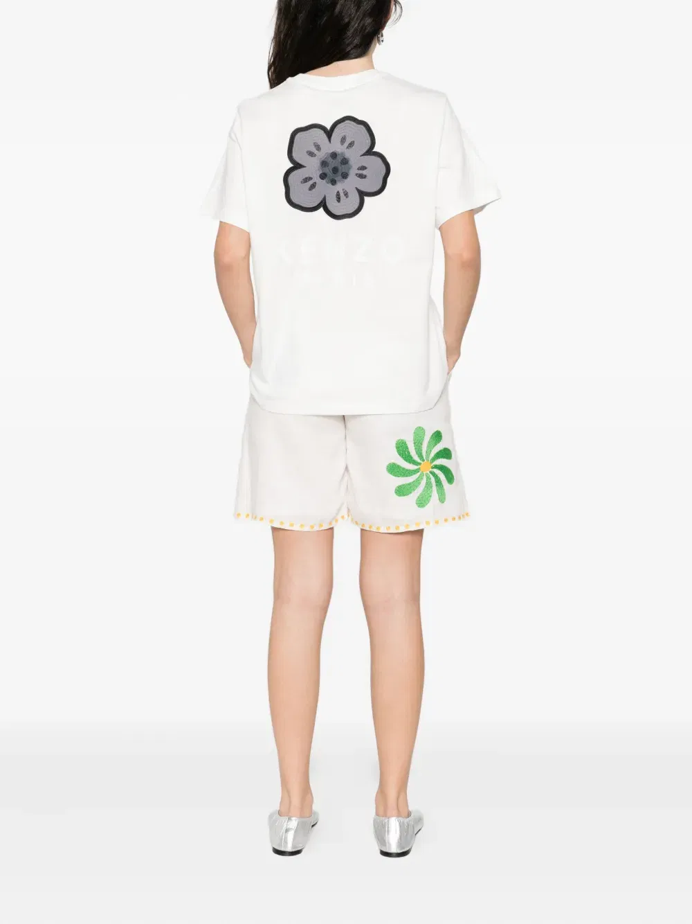 Boke Flower flower-embellished cotton T-Shirt