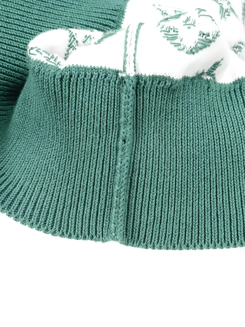 monogram knit cotton top