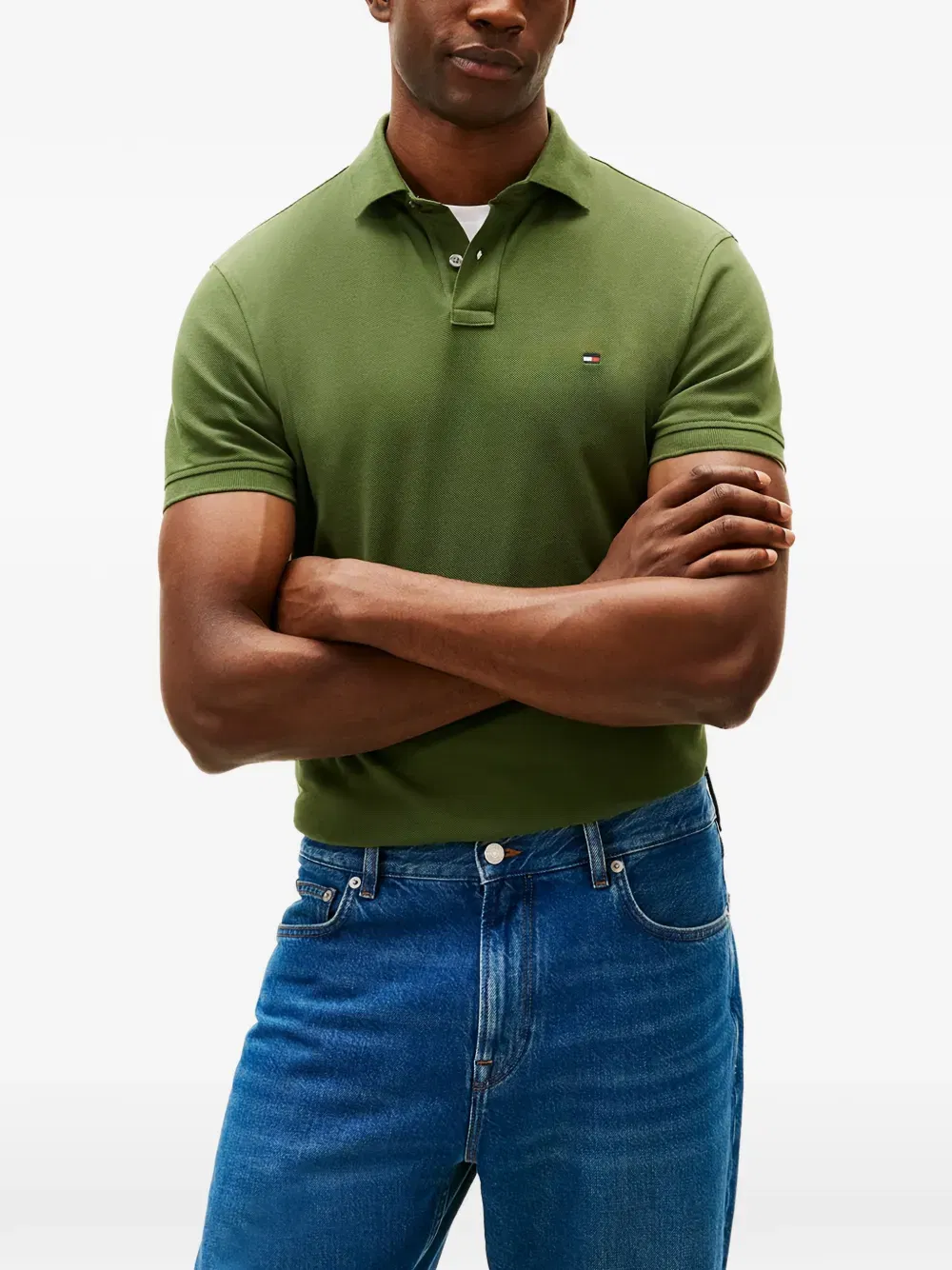 chest-logo polo shirt