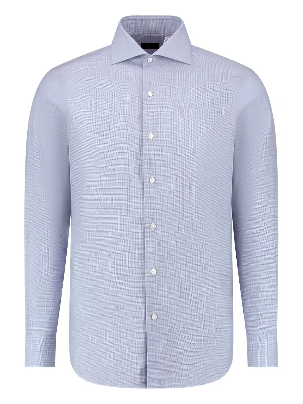 Katoen check-patterned button-up shirt