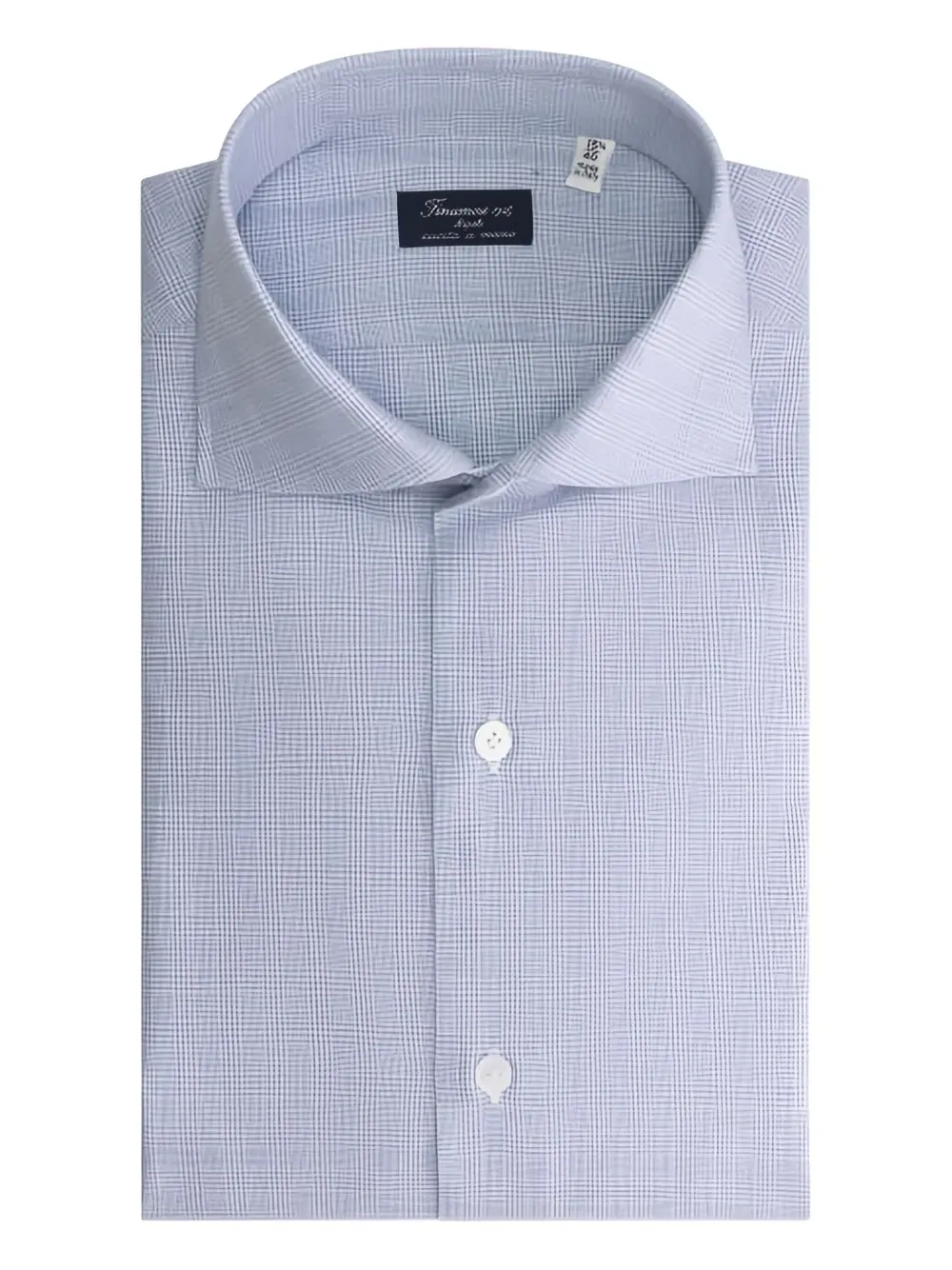Katoen check-patterned button-up shirt