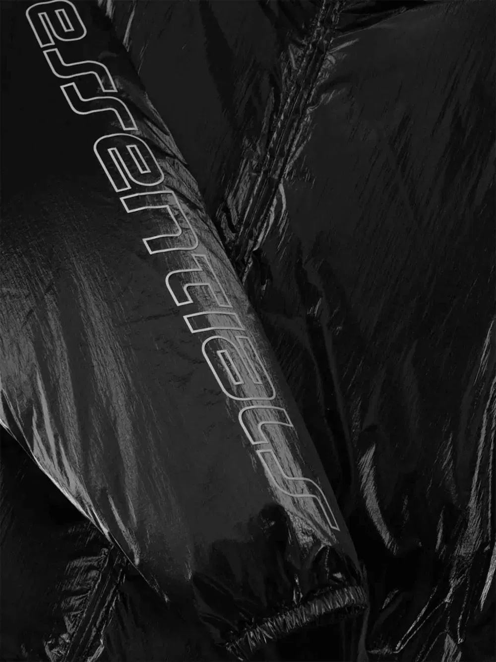 logo-sleeve jacket