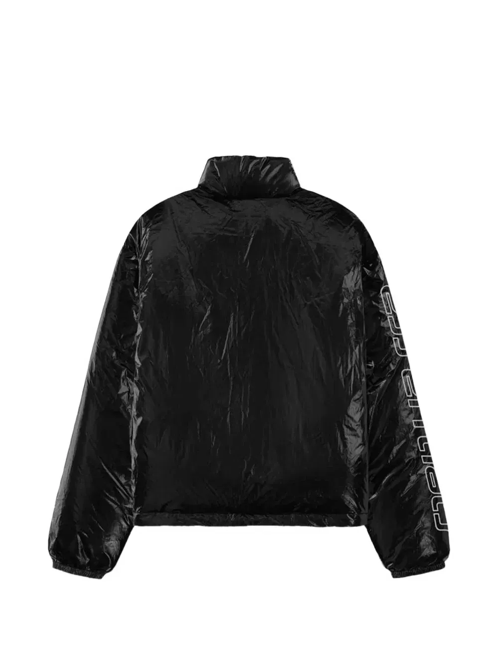 logo-sleeve jacket