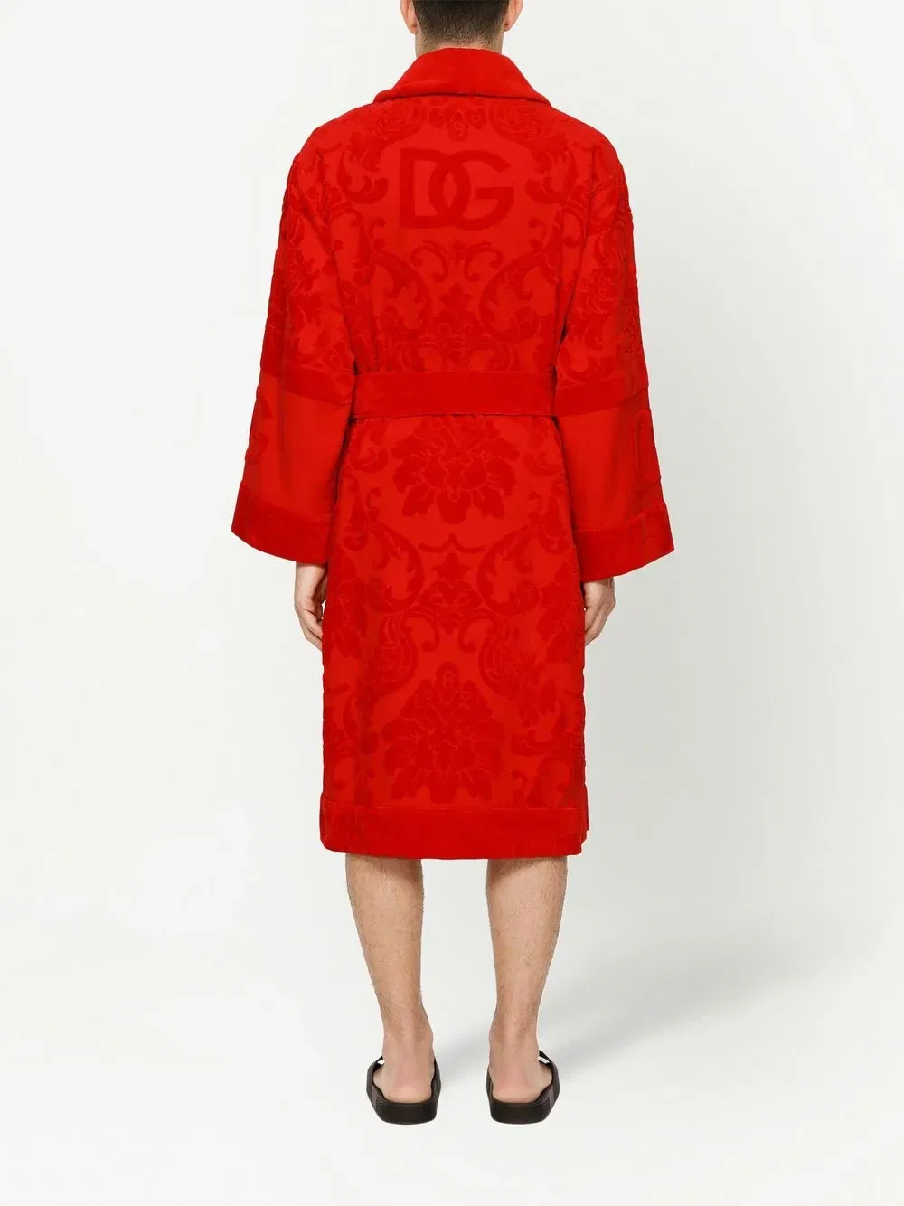 terry cotton jacquard bath robe