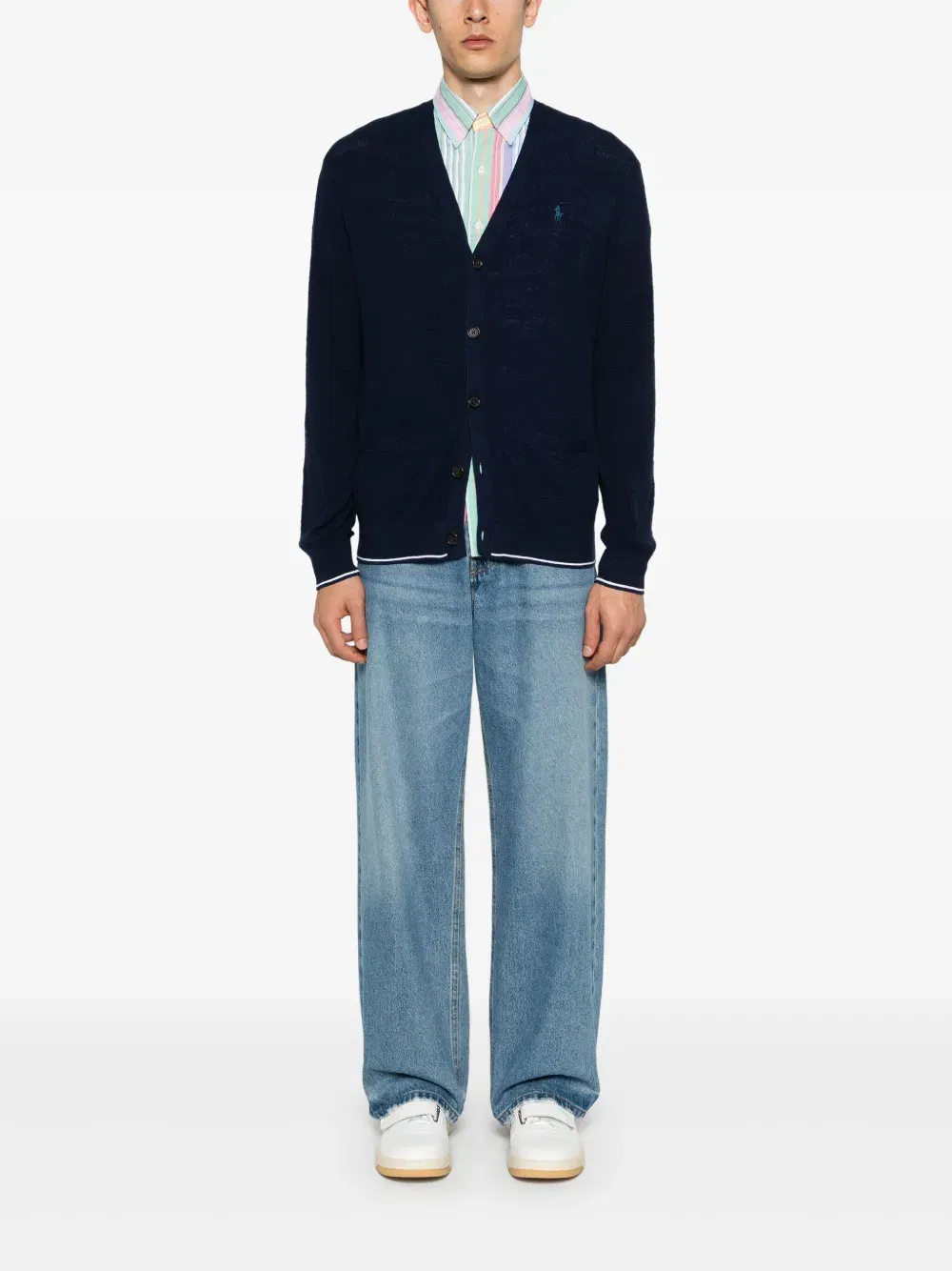 Polo Pony-embroidery cardigan