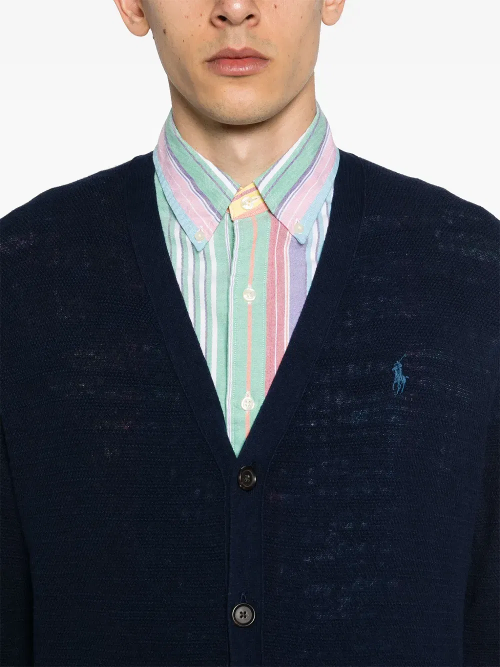 Polo Pony-embroidery cardigan