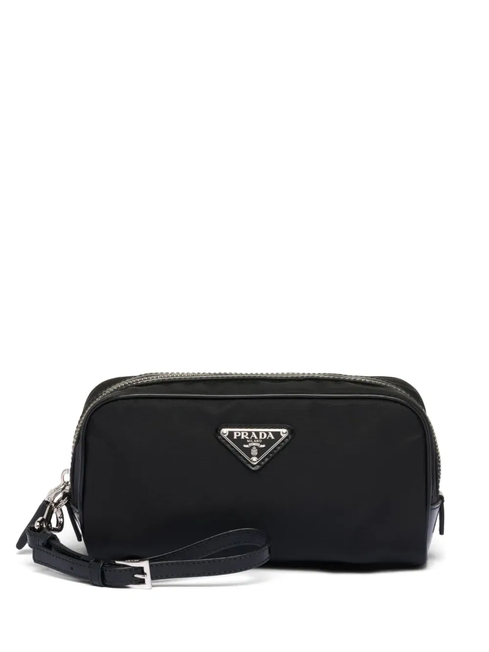 logo-plaque zipped wash bag