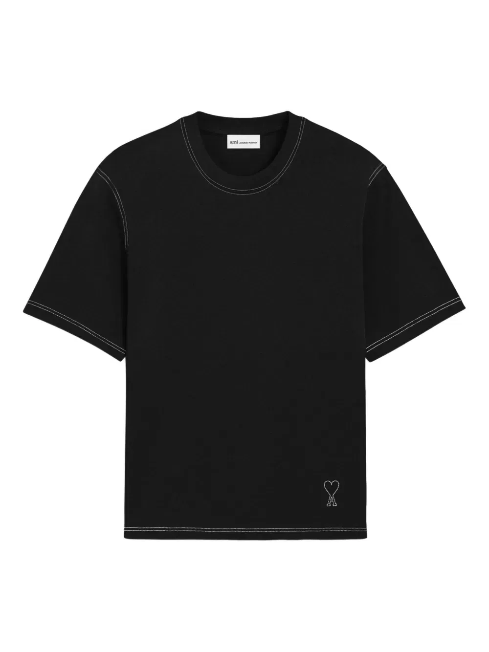 Ami De Coeur logo-detail topstitching T-Shirt