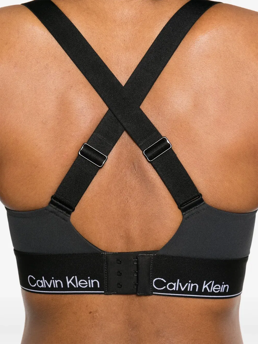 logo-waistband sports bra