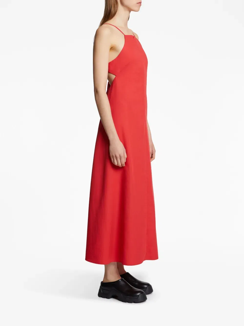 cut-out detailing sleeveless dress
