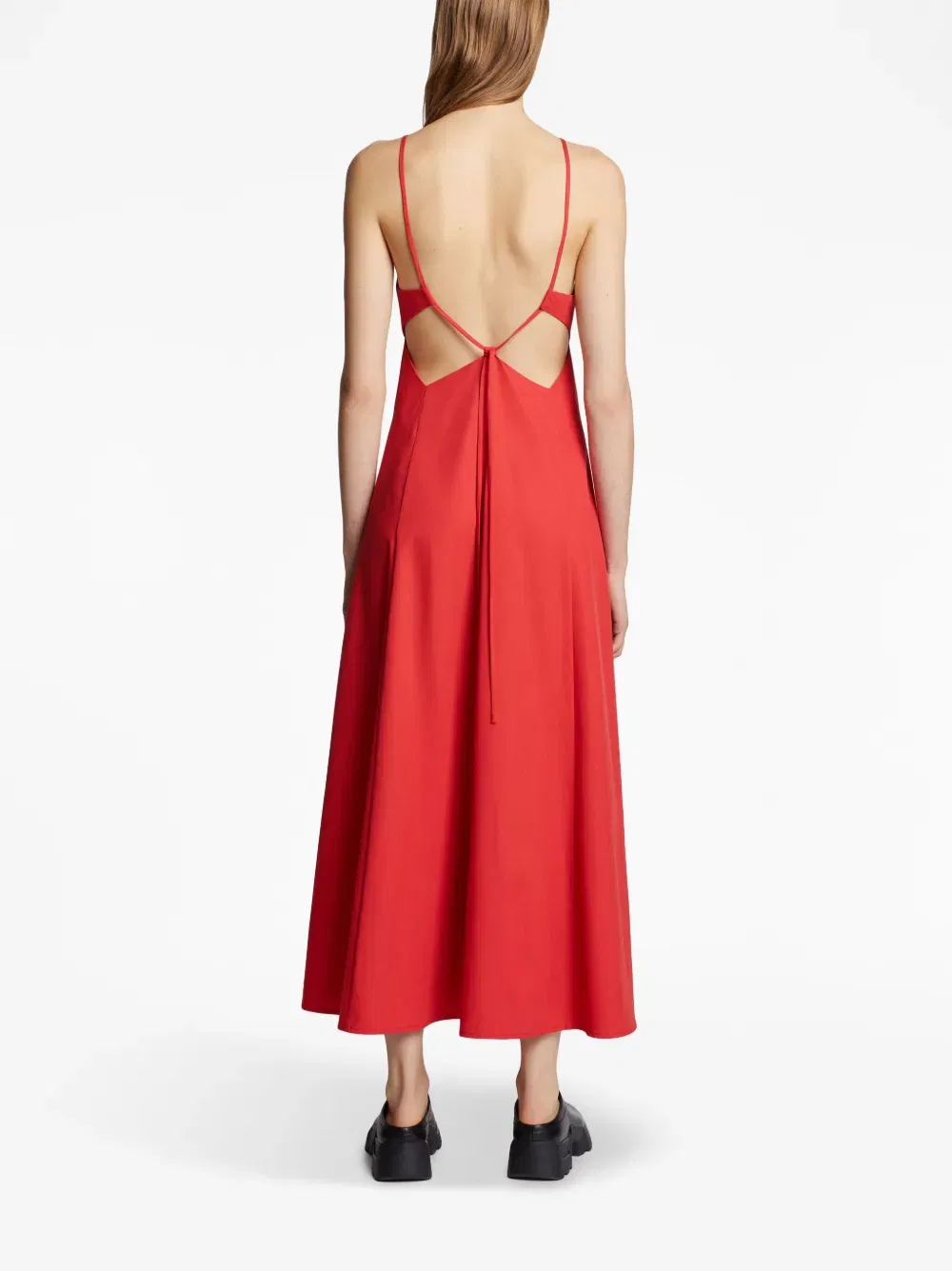 cut-out detailing sleeveless dress