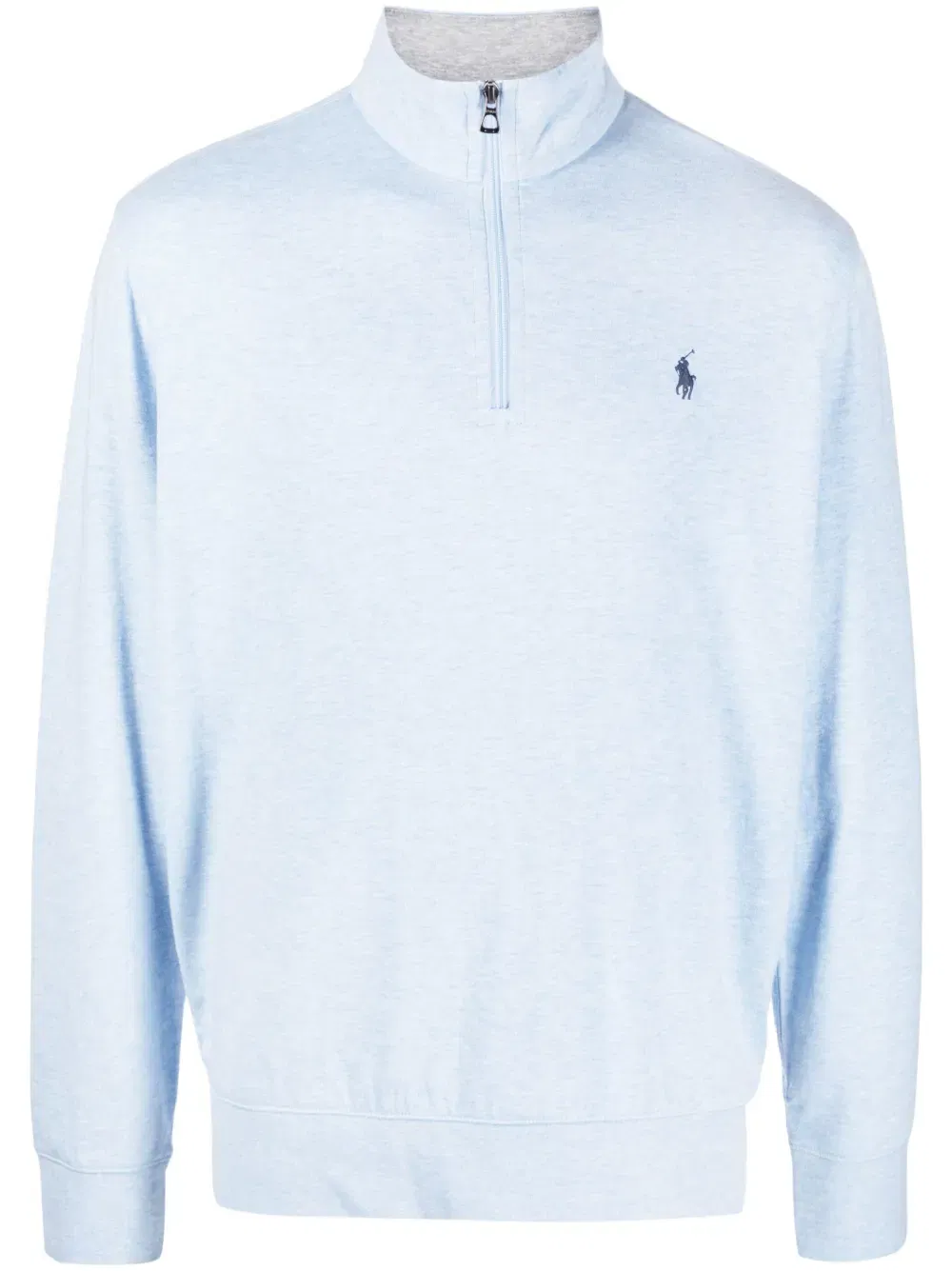 embroidered-logo cotton-blend jumper