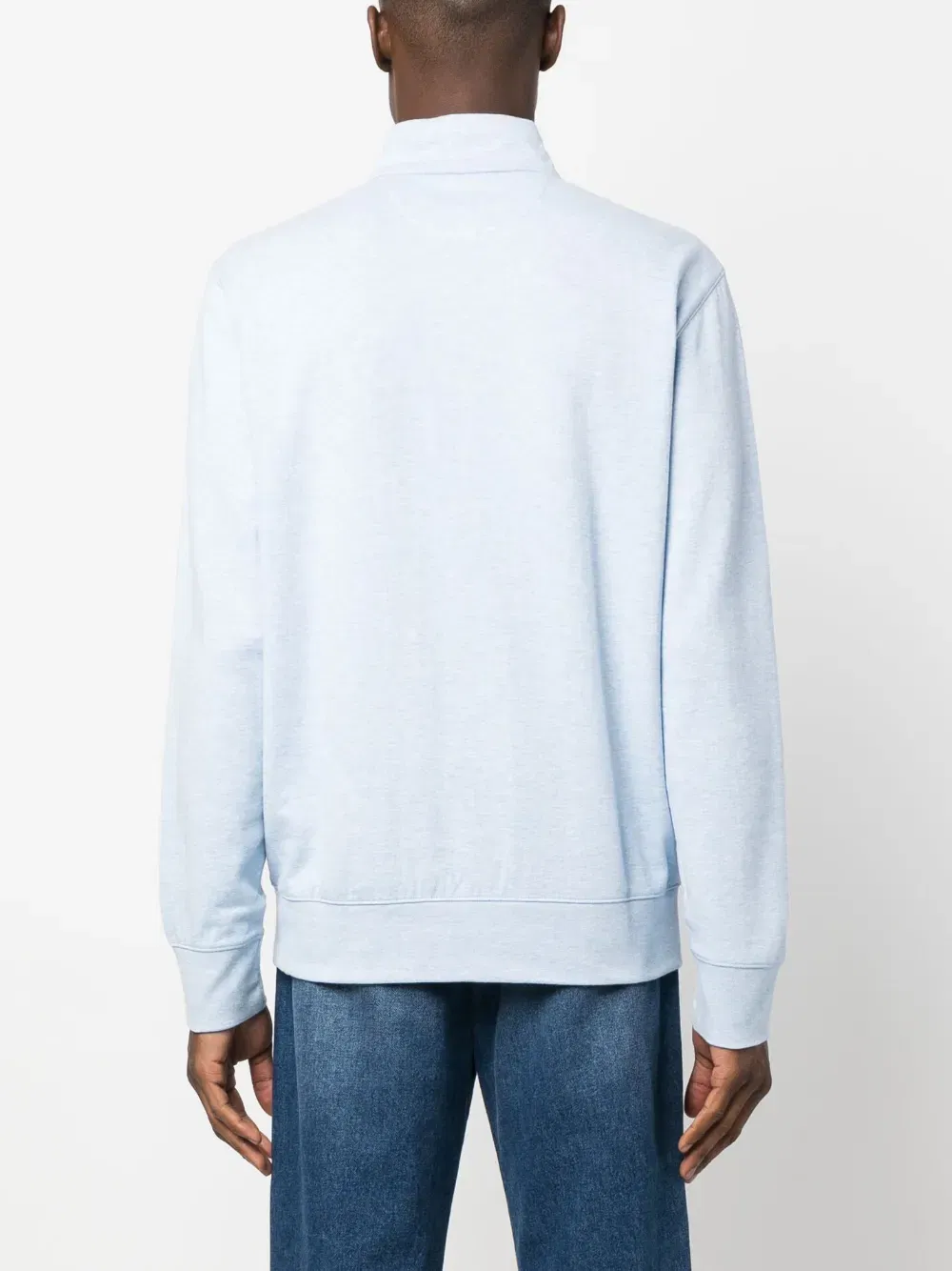 embroidered-logo cotton-blend jumper