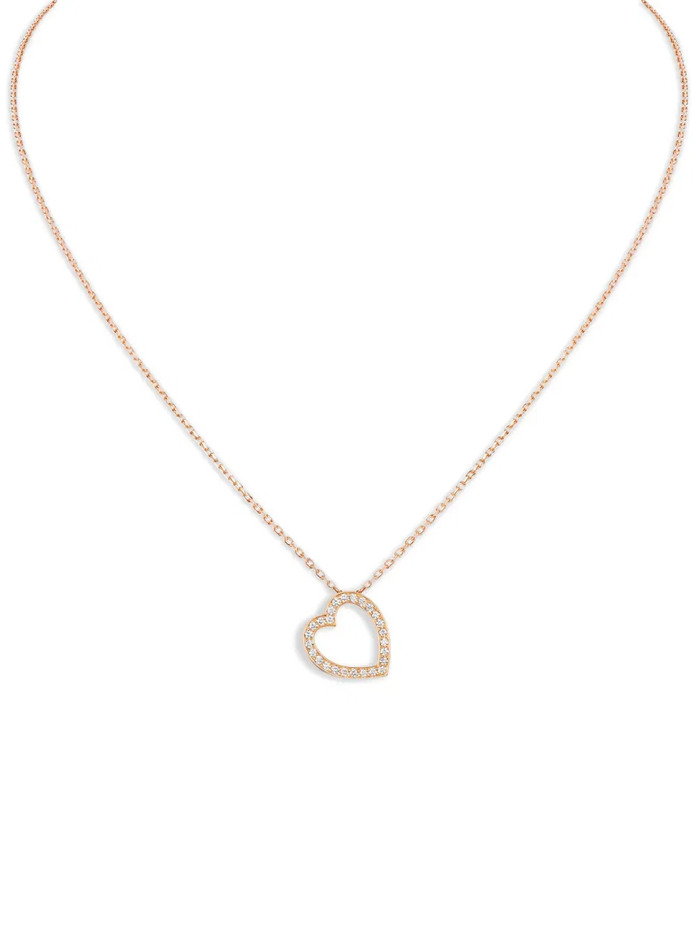 Antifer diamond heart pendant necklace