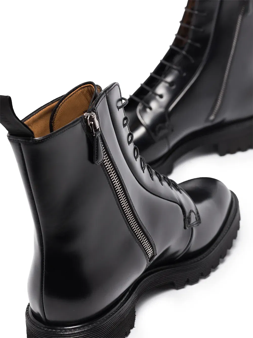 Alexandra flat combat boots