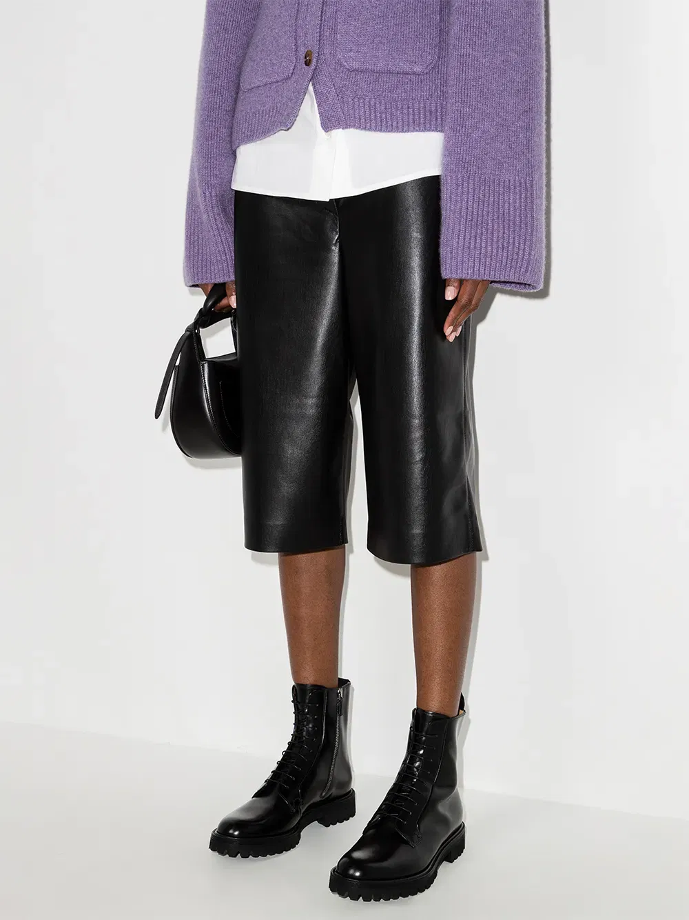 Alexandra flat combat boots