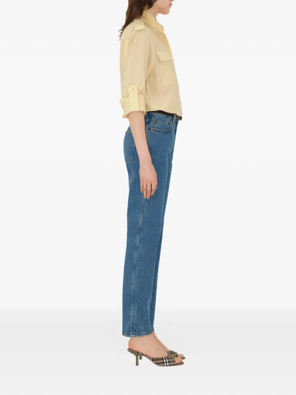 straight five-pocket jeans