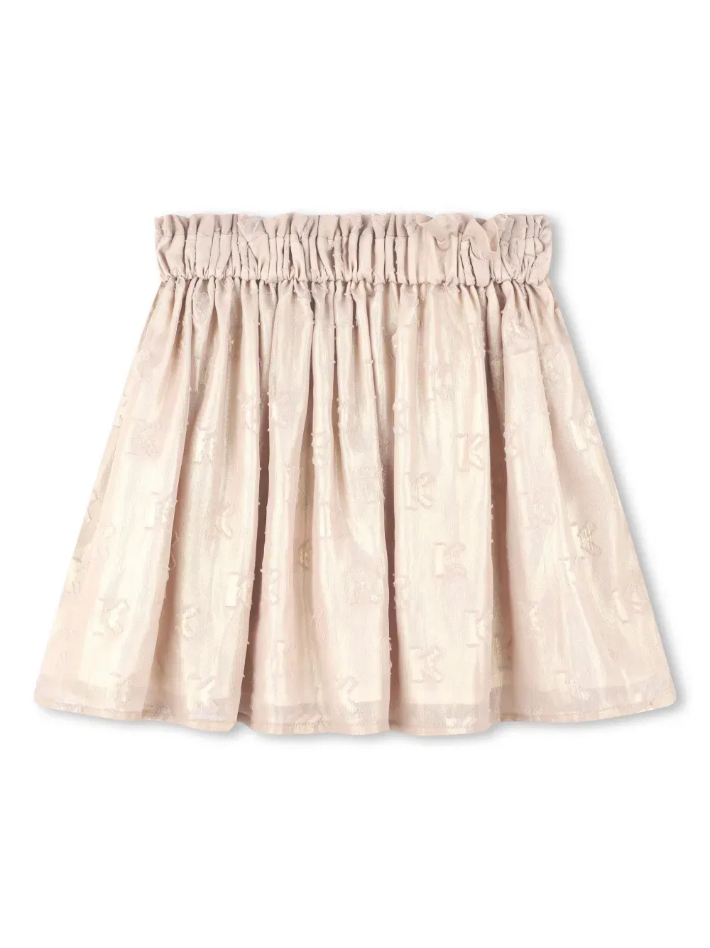 high-waist A-line skirt