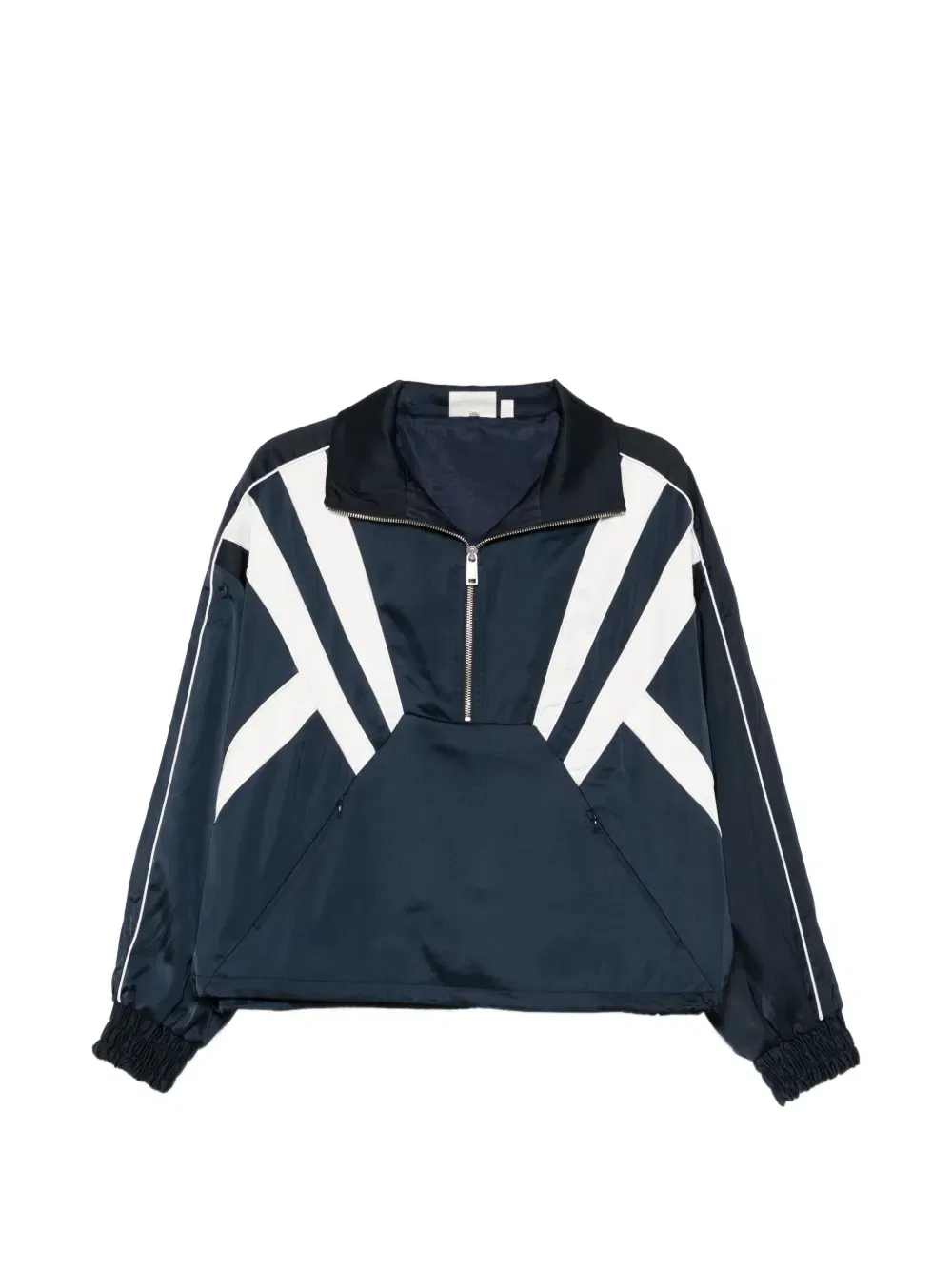 zip graphic hooded jacket