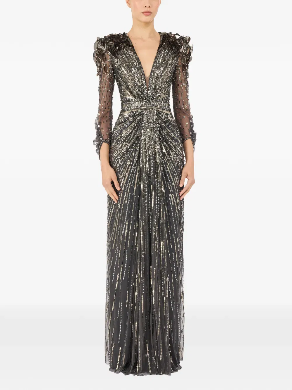 Xenia sequin-embellished maxi dress