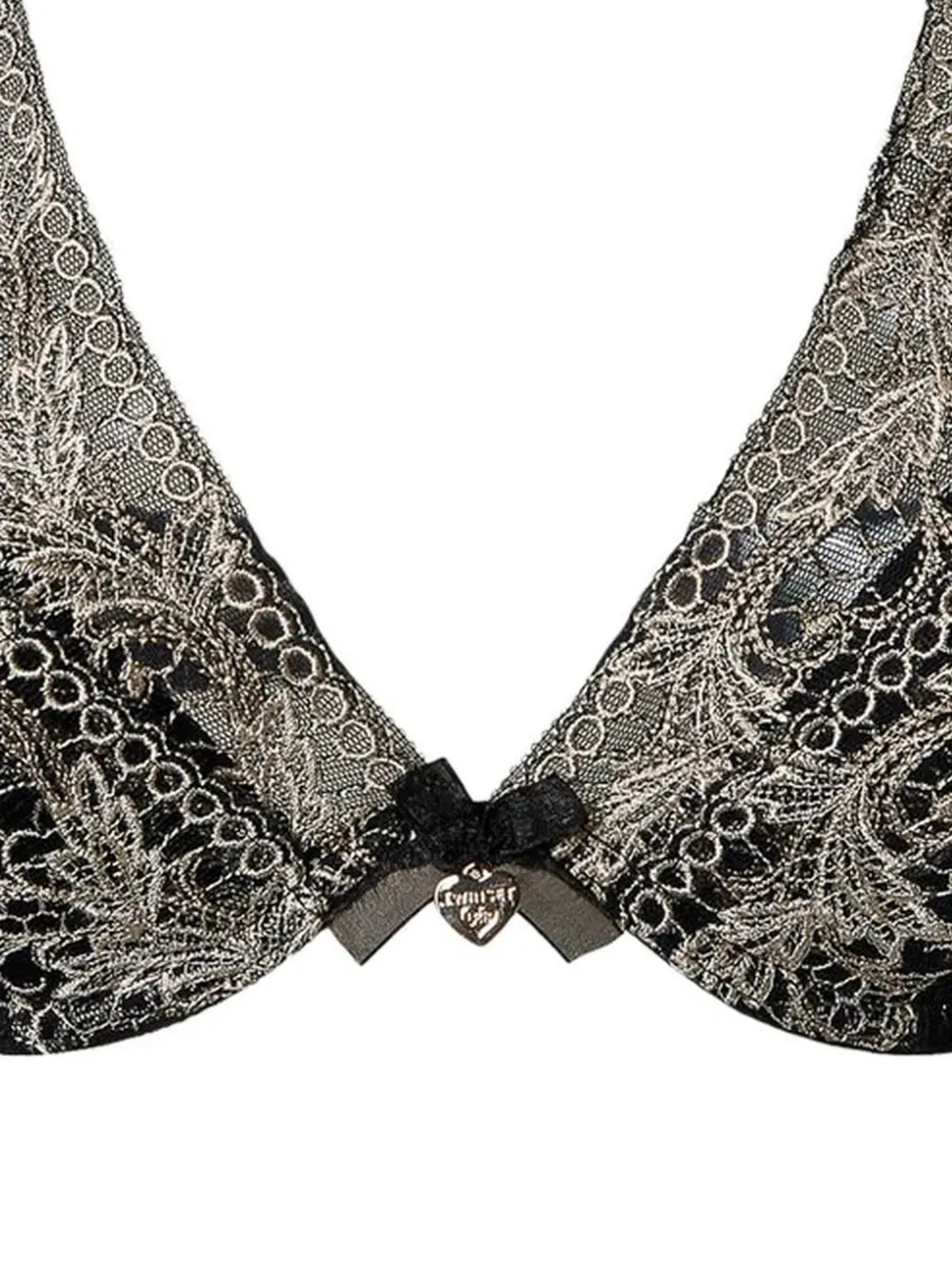 embroidered tulle bralette