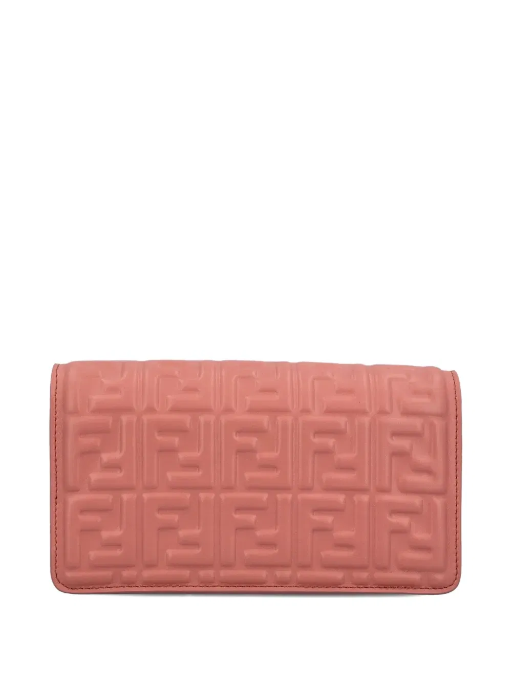 baguette embossed-logo leather wallet