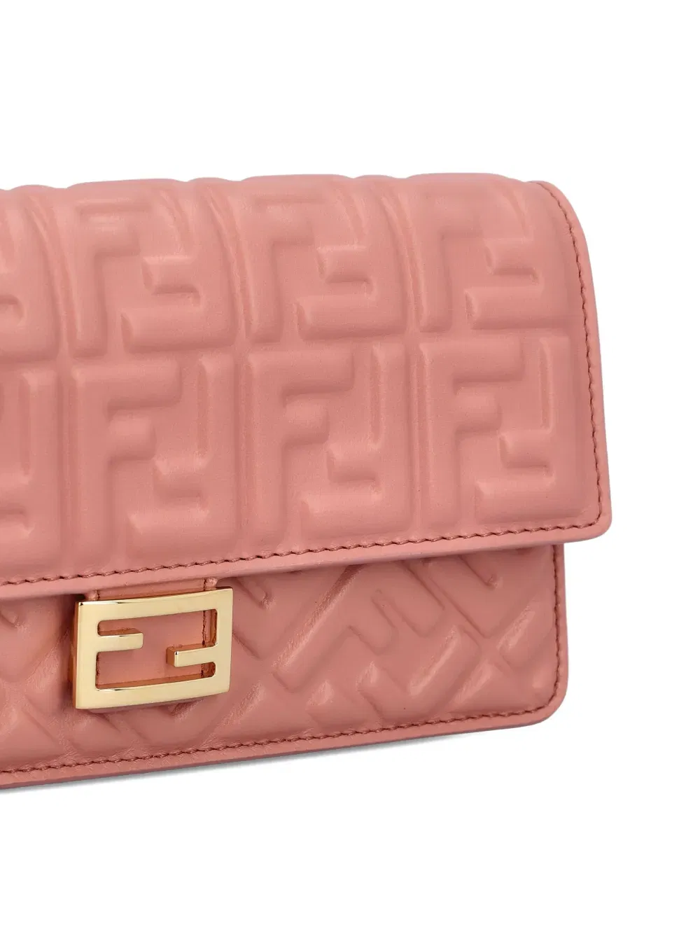 baguette embossed-logo leather wallet