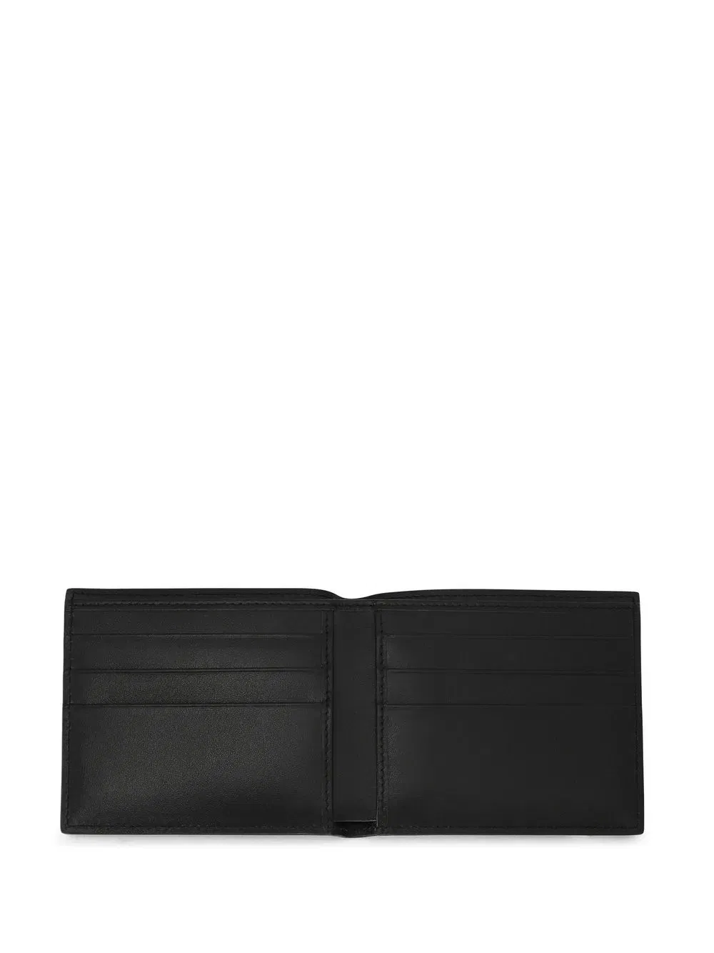 logo-embossed leather bifold wallet